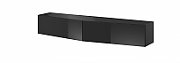 Cama TV stand VIGO SLANT 180cm (2x90) black/black gloss