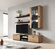 Cama TV stand SOHO 180 lefkas oak/black