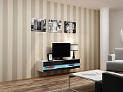 Cama TV stand VIGO NEW 30/140/40 white/black gloss