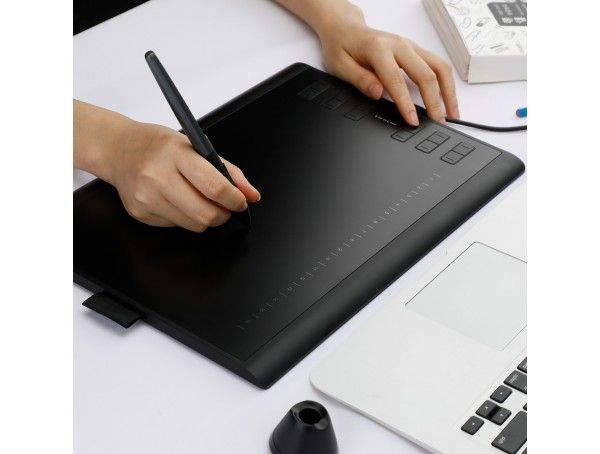 HUION H1060P graphic tablet 5080 lpi 250 x 160 mm USB Black