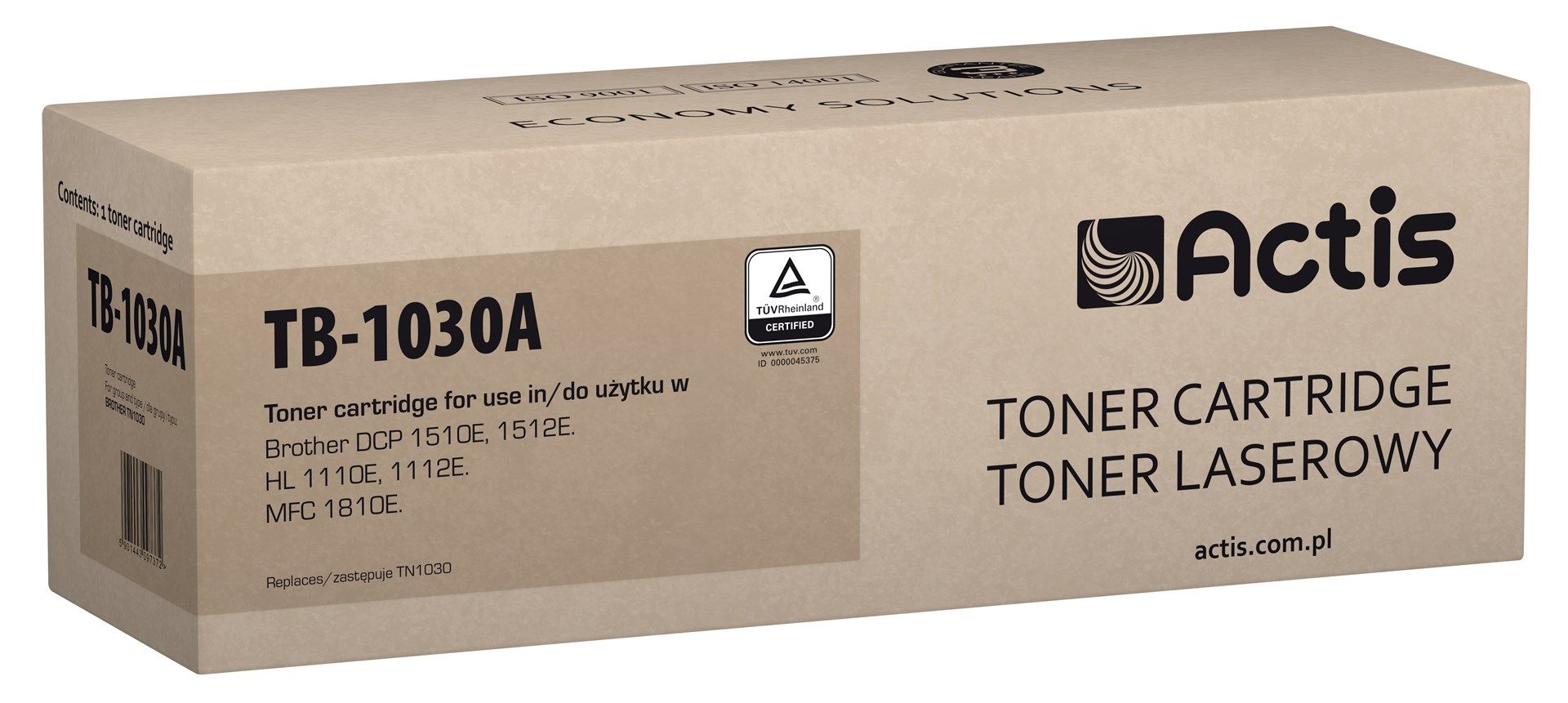 Actis TB-1030A toner for Brother printer Brother TN-1030 replacement Standard 1000 pages black