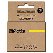 Cartus cerneala Actis KB-223Y ,Galben ,10 ml (compatibil cu Brother KB-223Y) 
