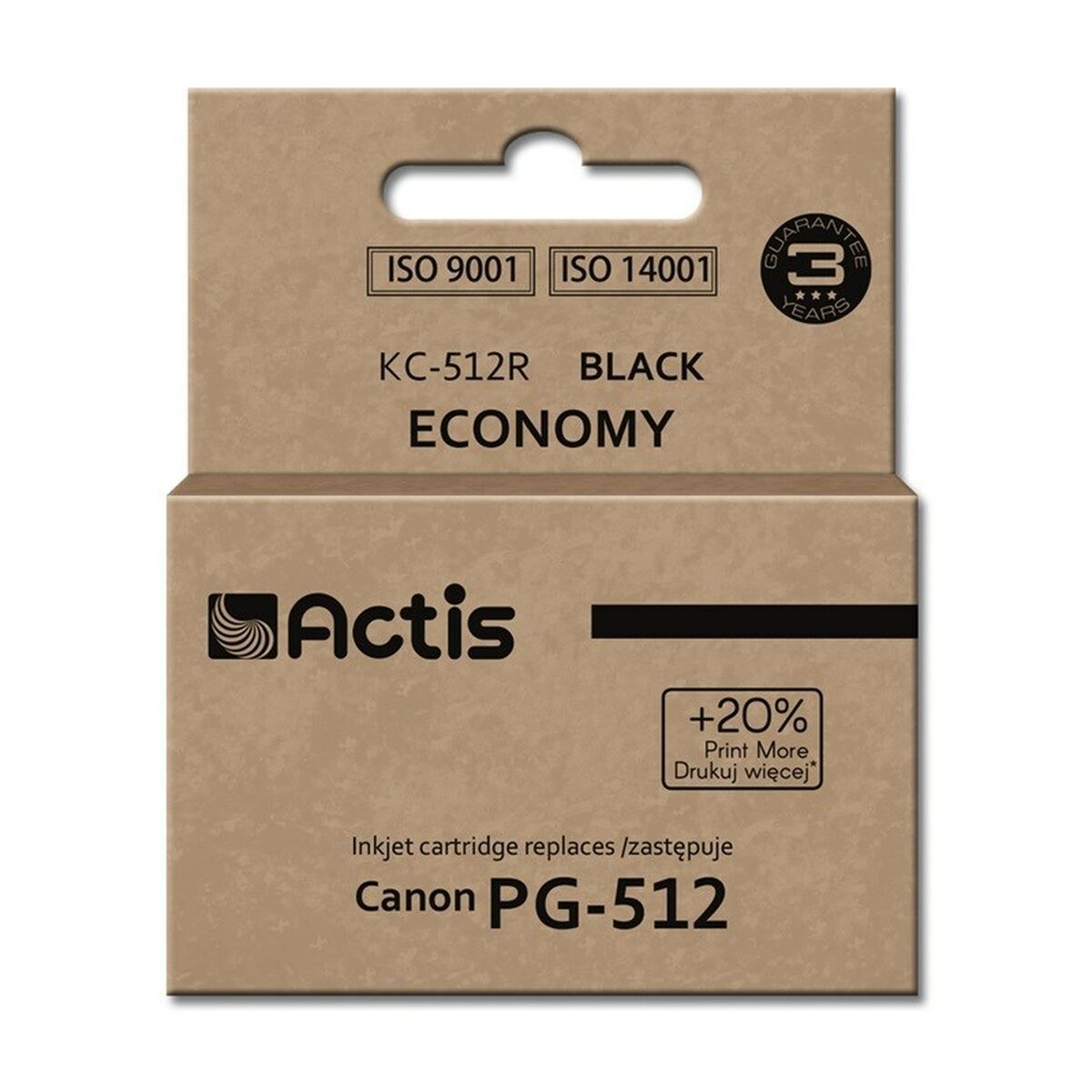 Cartus cerneala Actis KC-512R ,Negru ,15 ml (compatibil cu Canon KC-512R) 