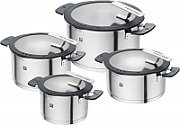 ZWILLING SIMPLIFY 66870-004-0 Pots set Stainless steel 4 pcs. Silver Black