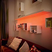 Banda LED RGB inteligenta Philips Hue Gradient Lightstrip, Bluetooth, 20W, 1600 lm, lumina alba si colorata, IP20, Silicon, 200 cm