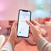 Pachet 2 becuri LED inteligente Philips Hue, Bluetooth, Zigbee, A60, E27, 9.5W (75W), 1055, lumina alba calda (2700K)