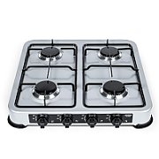 PROMIS KG400 Four-burner gas stove silver