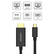 UNITEK ADAPTER MINIDP - HDMI, 4K@30HZ, CABLE 2M