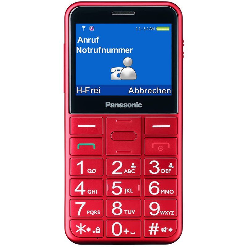 Panasonic KX-TU155 6.1 cm (2.4 ) 102 g Red Entry-level phone