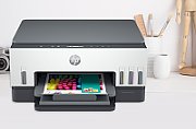 Imprimanta multifunctionala inkjet color HP Smart Tank 750, A4, duplex, ADF, USB 2.0, Wi-Fi, Bluetooth, 15 ppm negru, 9 ppm color