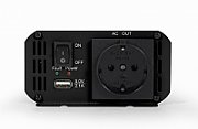 INVERTER GEMBIRD cu sinusoida simulata, Inverter auto,  500W, Schuko x 1, USB 5V / 2.1A, baterie 10-16V,  EG-PWC500-01 , (include TV 3 lei)