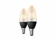 Pachet 2 becuri LED Philips B38, E14, 7W (60W), 806 lm, lumina alba rece (4000K)