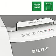 Distrugator automat documente Leitz IQ  Small Office , 100 coli, P4, cross-cut (tip confeti), cos  34 litri, alb-gri, Leitz  80110000 