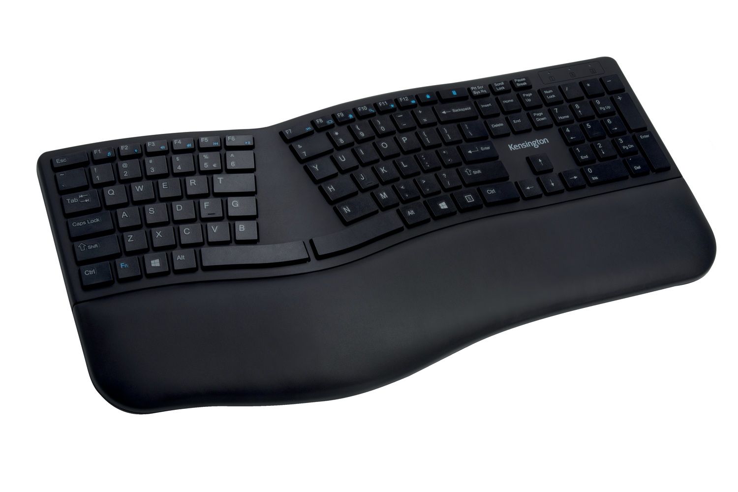 TASTATURA Kensington,  Profit Ergo , wireless, Bluetooth | 2.4GHz, 108 taste, palmrest, negru,  K75401UK  (include TV 0.75 lei)