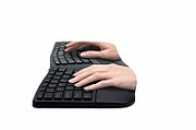 TASTATURA Kensington,  Profit Ergo , wireless, Bluetooth | 2.4GHz, 108 taste, palmrest, negru,  K75401UK  (include TV 0.75 lei)