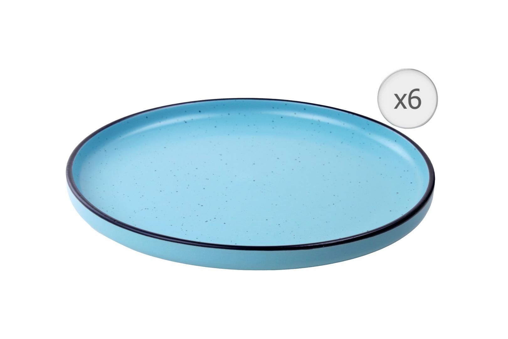 SET 6 FARFURII DESERT, CERAMICA 20 CM, ELECTRA, ART OF DINING BY HEINNER