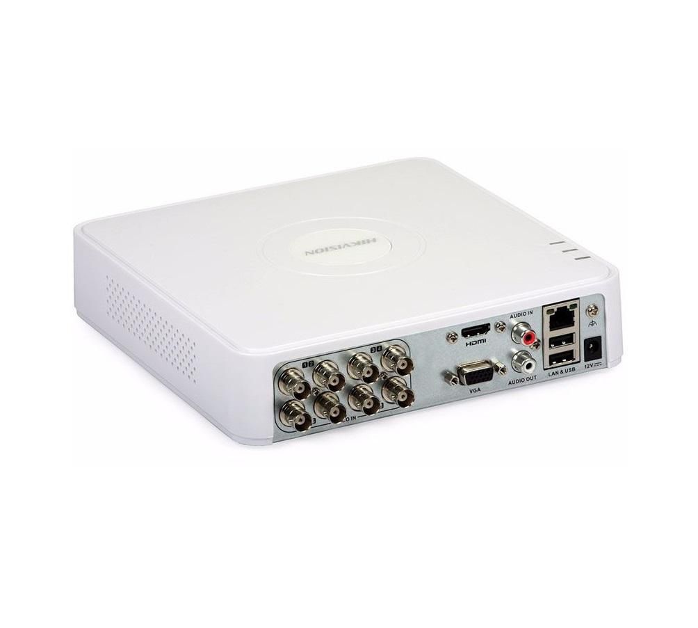 DVR Turbo HD 8 canale Hikvision DS-7108HQHI-K1(S)(C) 4MP inregistrare 8 canale audio si video over coaxial, pentru camere TurboHD cu audio over coaxial compresie: H.265 Pro+/H.265 Pro/H.265/H.264+/H.264 inregistrare: For 4 MP stream access: 4 MP lite@15fps 1080p lite/720p/WD1/4CIF/VGA/CIF@25fps