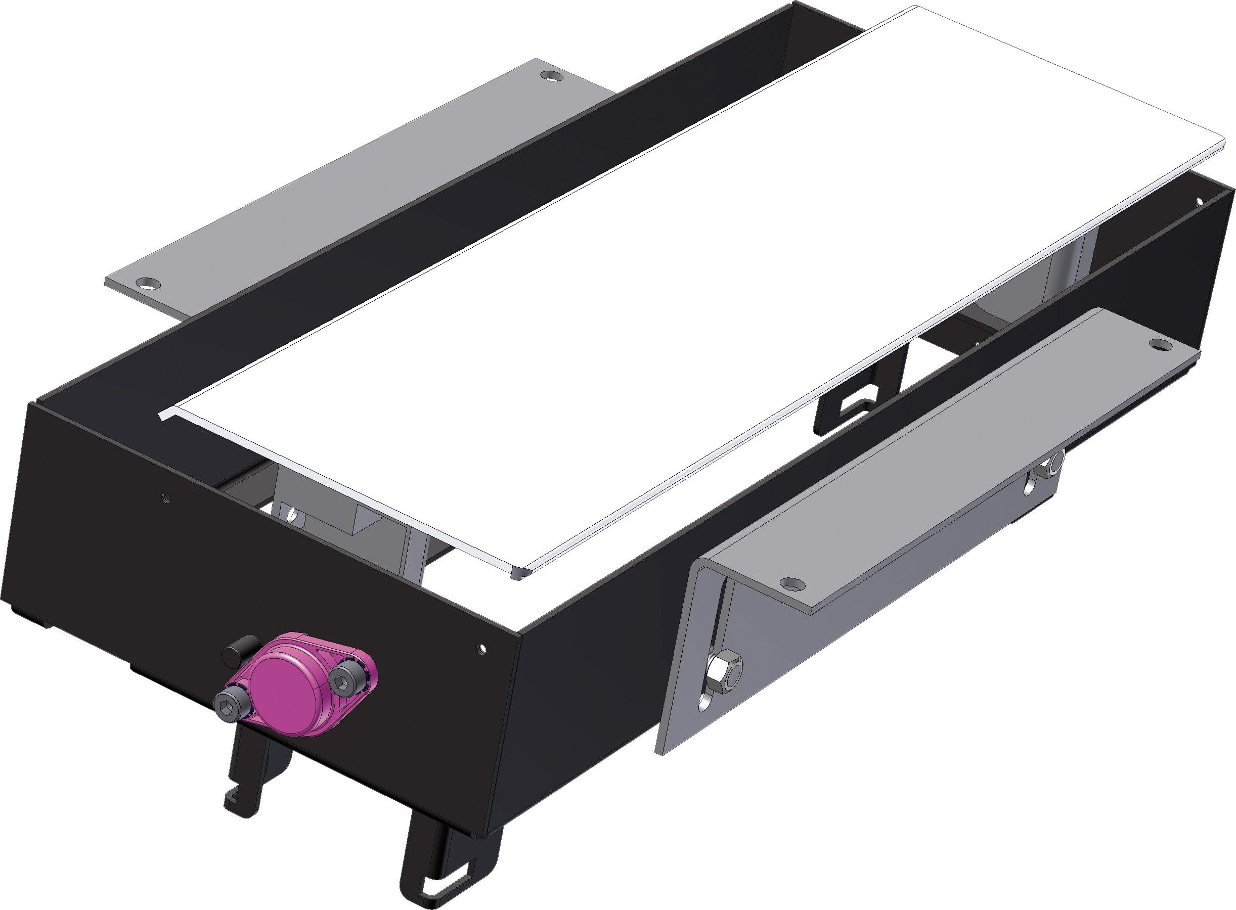 CONI rama montaj argintie lunga