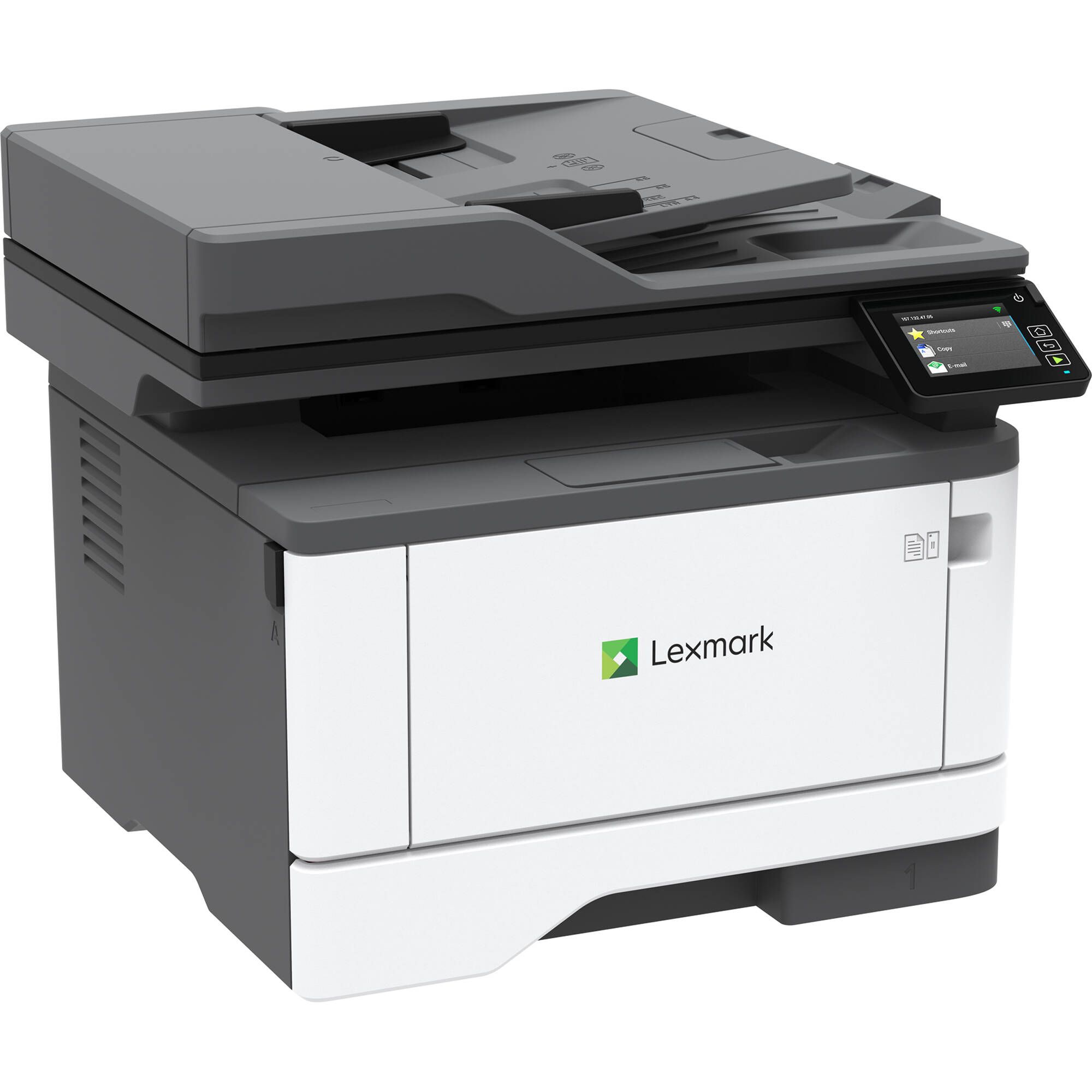Multifunctional laser mono Lexmark  MX431adw Imprimare/Copiere/Scanare color si in retea/Fax, Dimensiune:A4, Viteza: pana la 40 ppm, Rezolutie: monocrom: 2400 Calitatea imaginii, 600 x 600 dpi, Memorie: 512 MB, Procesor: dual core 1.0 GHZ, Alimentare cu hartie standard: 350 coli/ maxim900 coli