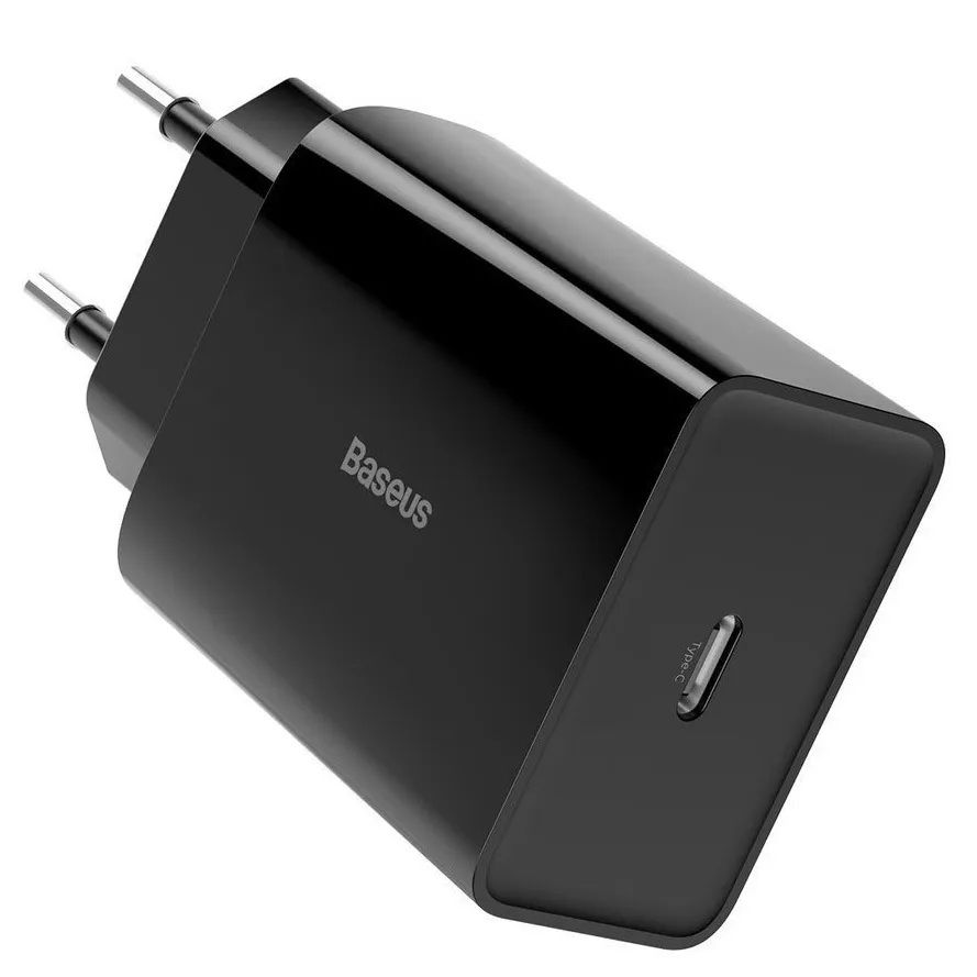 INCARCATOR retea Baseus Speed Mini, Quick Charge 20W, 1 x USB Type-C 5V/3A max, negru  CCFS-SN01  (include timbru verde 0.15 lei)