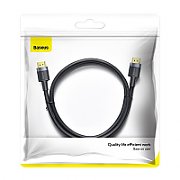 CABLU video Baseus Cafule, HDMI (T) la HDMI (T), rezolutie maxima 4K UHD (3840 x 2160) la 60 Hz, conectori auriti, 2m, negru  CADKLF-F01  (include TV 0.15 lei)