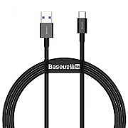 CABLU alimentare si date Baseus Superior, Fast Charging Data Cable pt. smartphone, USB la USB Type-C 66W, 2m, negru  CATYS-A01  (include TV 0.06 lei)