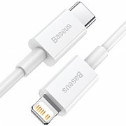 Cablu alimentare si date Baseus  Usb 2.0 (T) - Lightning (T), 25 cm, alb