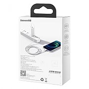 CABLU alimentare si date Baseus Superior, Fast Charging Data Cable pt. smartphone, USB Type-C la Lightning Iphone PD 20W, 1m, alb  CATLYS-A02  (include TV 0.06 lei)