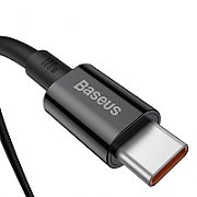 CABLU alimentare si date Baseus Superior, Fast Charging Data Cable pt. smartphone, USB Type-C la USB Type-C 100W, 1m, negru  CATYS-B01  (include TV 0.06 lei)