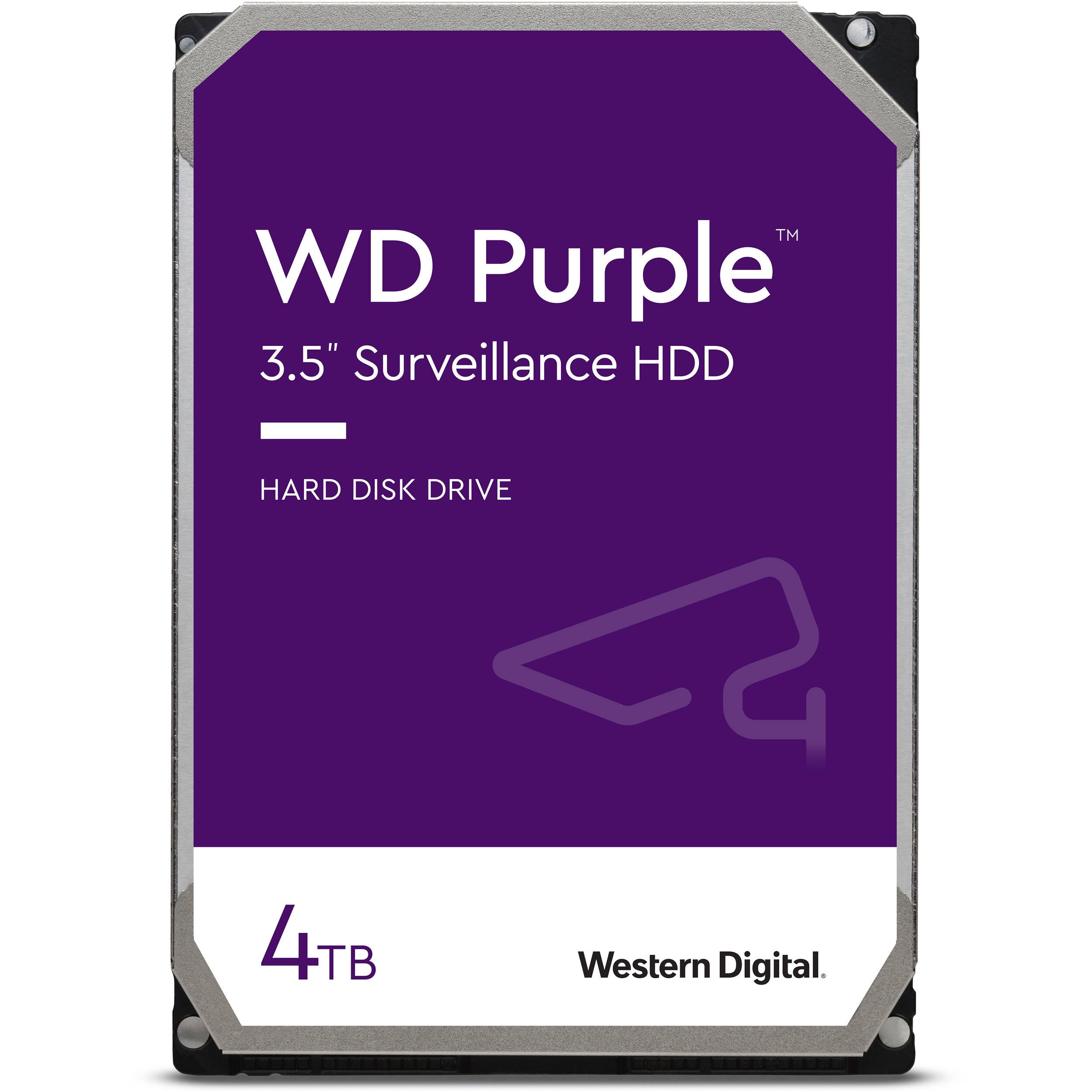 HDD AV WD Purple (3.5'', 4TB, 256MB, 5400 RPM, SATA 6Gbps)