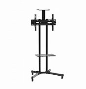 Stand TV Mobil Serioux TV109 32 -70 , dimensiuni: 875x650x1800mm, suport TV reglabil pe înălțime: 1290-1450mm, inclinare suport TV:  +/- 15 °, dimensiune raft AV din oțel: 485x295mm, raft reglabil pe inaltime: 415- 615mm, compatibilitate max VESA: 600x400mm, compatibilitate: 32  -70 , greutate