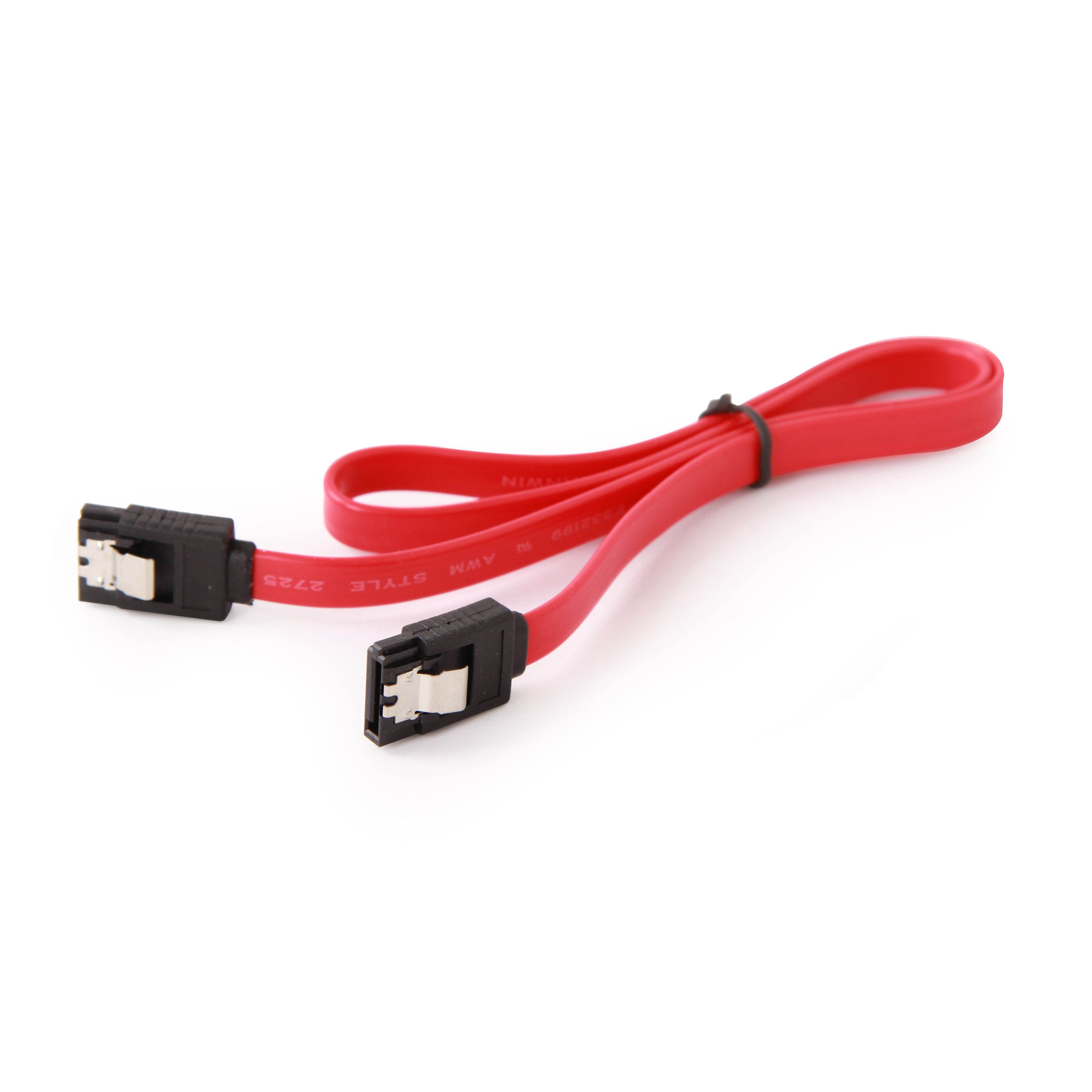GEMBIRD CC-SATAM-DATA-XL Serial ATA III 100 cm Data Cable metal clips red