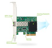 ZYXEL | XGN100F-ZZ0101F | XGN100F | Placa retea | PCI Express Gen-3 (or2) x4| Porturi 1 SFP+ 10Gbps