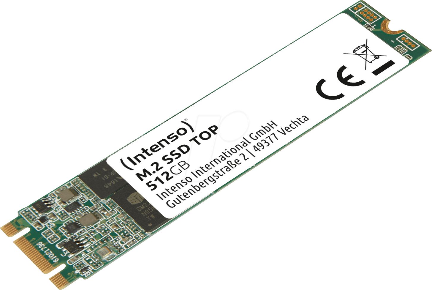 Intenso SSD INTENSO , 512GB, M.2, S-ATA 3, R/W: 520/500 MB/s,  3832450 