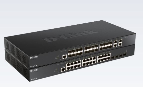 D-Link Switch D-Link DXS-1210-28T, 28 porturi, 24x 10GBASE-T, 4x 10G/25G SFP28,Layer 2 smart managed.