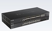 D-Link Switch D-Link DXS-1210-28T, 28 porturi, 24x 10GBASE-T, 4x 10G/25G SFP28,Layer 2 smart managed.