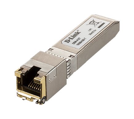 Modul D-Link DEM-410T, copper transceiver SFP+ 10GBASE-T, IEEE 802.3an 10GBase-T IEEE, 802.3ab 1000BASE-T, RJ45, 10Gbps.