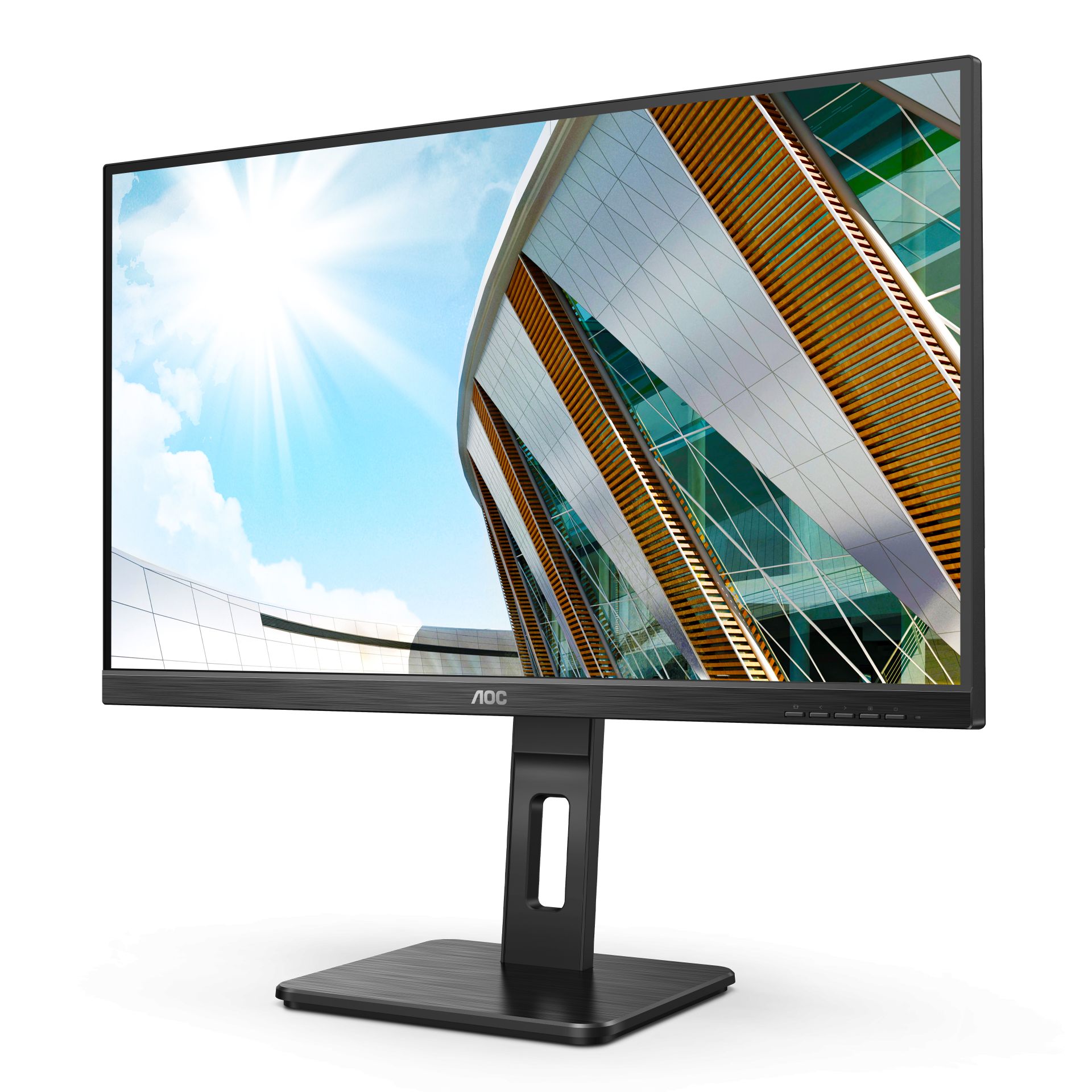 Monitor 27 inch WLED AOC U27P2CA 3840 x 2160 pixeli, 60 Hz, 4 ms, Negru
