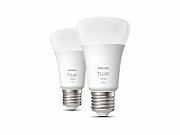 Pachet 2 becuri LED inteligente Philips Hue, Bluetooth, Zigbee, A60, E27, 8W (75W), 800 lm, lumina alba (2200-6500K)