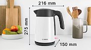 Electric kettle Bosch TWK 7L461, 2400 W, 1.7 l White
