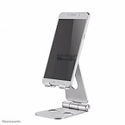 Neomounts by Newstar DS10-160SL1 Foldable phone stand - Silver  Specifications General Min. screen size*: 0 inch Max. screen size*: 7 inch Screens: 1 Desk mount: Stand  Functionality Type: Tilt Tilt (degrees): 270° Width: 7,6 cm Depth: 10,5 cm Height: 12,7 cm Height adjustment: Manual