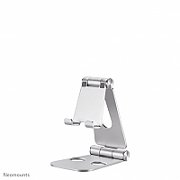 Neomounts by Newstar DS10-160SL1 Foldable phone stand - Silver  Specifications General Min. screen size*: 0 inch Max. screen size*: 7 inch Screens: 1 Desk mount: Stand  Functionality Type: Tilt Tilt (degrees): 270° Width: 7,6 cm Depth: 10,5 cm Height: 12,7 cm Height adjustment: Manual