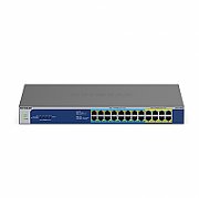Switch NetGear GS524UP-100EUS, 24 porturi 10 / 100 / 1000 MBs