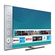 AURORA OLED TV HORIZON 4K-SMART 55HZ9930U/B, 55 , 4K Ultra HD (2160p), Dolby Vision HDR / HDR10+ / HDR10 / HLG + MicroDimming, Digital TV-Tuner DVB-S2/T2/C, HOS 3.0 SmartTV-UI (WiFi built-in) +Netflix +PrimeVideo +Youtube, Amazon Alexa / WW Google Assistant, 1xLAN (RJ45), Wireless Display, DLNA 1.5