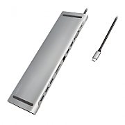 DOCKING Station LOGILINK universal, conectare PC USB 3.1, USB 3.0 x 3, porturi video VGA x 1, HDMI x 2, RJ-45, card reader, PD 3.0 pana la 100W, argintiu,  UA0373  (include TV 0.15 lei)