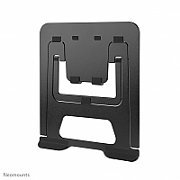 Neomounts by Newstar NSLS085BLACK foldable laptop stand for 10-17  laptops, tilt adjustable - Black  Specifications General Min. screen size*: 10 inch Max. screen size*: 17 inch Min. weight: 0 kg Max. weight: 5 kg Screens: 1 Desk mount: Stand  Functionality Type: Tilt Tilt (degrees): 36° Width: 22,3