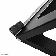 Neomounts by Newstar NSLS075BLACK Foldable Laptop Stand - Black  Specifications General Min. screen size*: 10 inch Max. screen size*: 15 inch Min. weight: 0 kg Max. weight: 5 kg Desk mount: Stand  Functionality Type: Tilt Width: 25,5 cm Depth: 25,5 cm Height: 3,5 cm Height adjustment: Manual