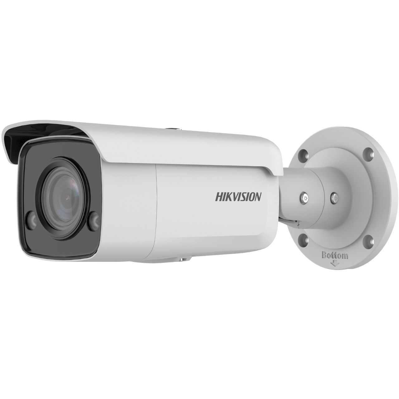 Camera supraveghere Hikvision  IP bullet DS-2CD2T87G2-L(2.8mm)C, 8MP, ColorVu - imagini color 24/7 (color si pe timp de noapte), filtrarea alarmelor false dupa corpul uman si masini, senzor: 1/1.2″ Progressive Scan CMOS, rezolutie: 3840 × 2160@25fps, iluminare: 0.0005 Lux @ (F1.0, AGC ON), 0 Lux cu