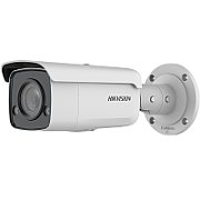 Camera supraveghere Hikvision  IP bullet DS-2CD2T87G2-L(2.8mm)C, 8MP, ColorVu - imagini color 24/7 (color si pe timp de noapte), filtrarea alarmelor false dupa corpul uman si masini, senzor: 1/1.2″ Progressive Scan CMOS, rezolutie: 3840 × 2160@25fps, iluminare: 0.0005 Lux @ (F1.0, AGC ON), 0 Lux cu