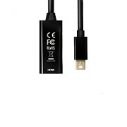 Mini DP > HDMI 1.4 adapter activ 4K/30Hz, alb